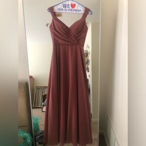 Christina Wu bridesmaid dress - Marsala